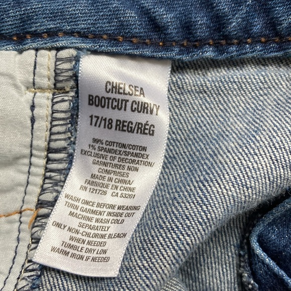 Aeropostale Chelsea Bootcut Curvy Jeans. Size 17/18 reg - Picture 6 of 7